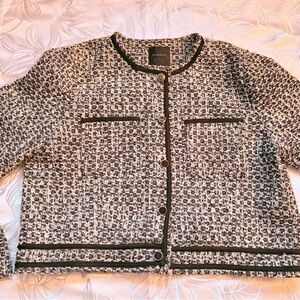 DYNAMITE  Green &   Black Cropped Tweed Jacket BNWT - XL